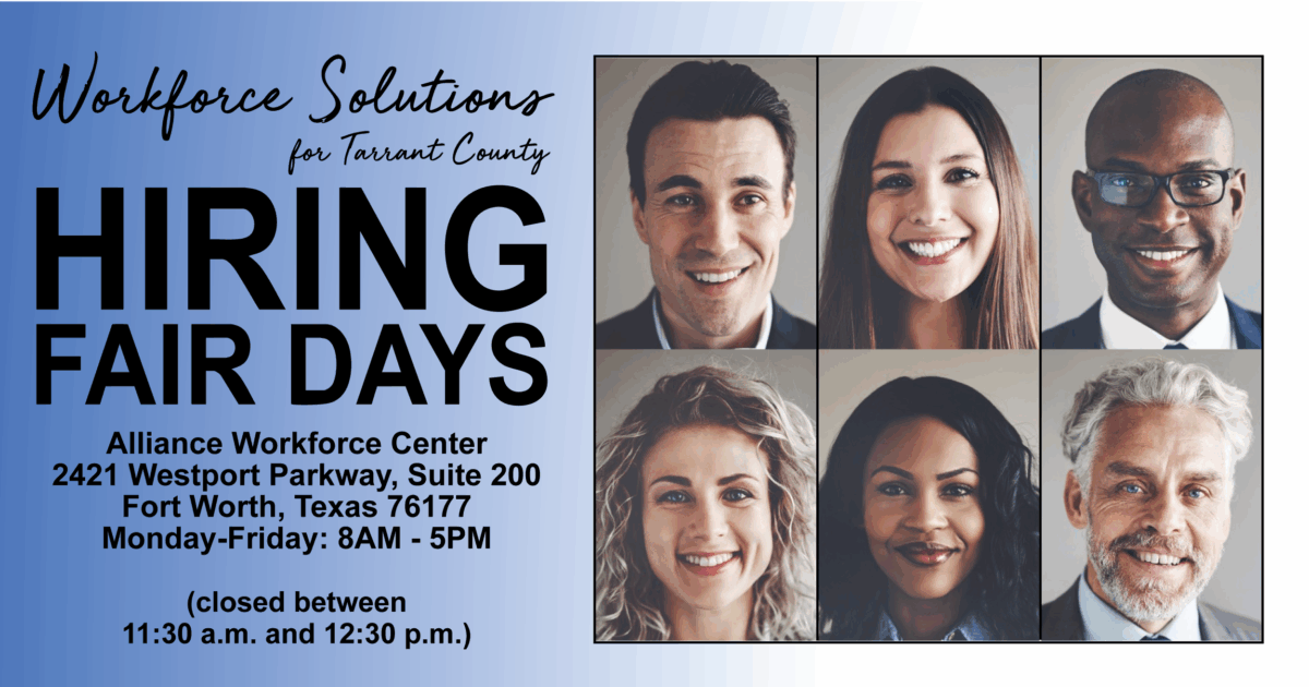 Workforce Hiring Alliance Workforce Center Hiring Fair Days Event - Workforce Solutions ...